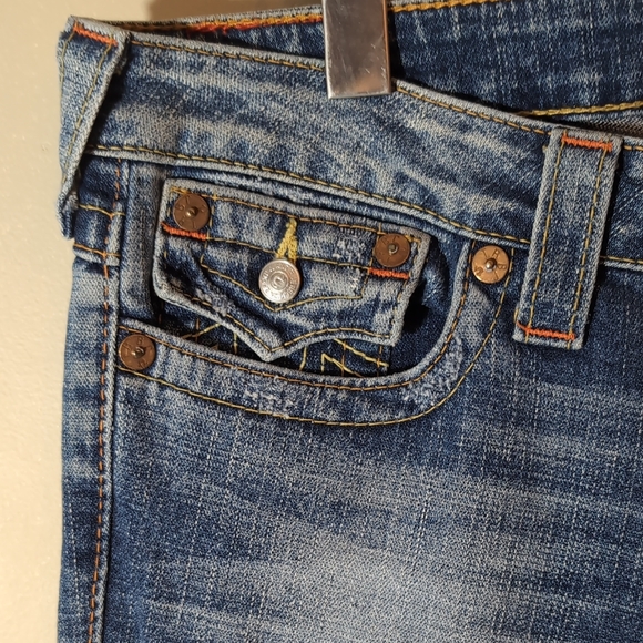 True Religion Blue Flare Jeans 'Joey' 31X32 - Picture 4 of 9